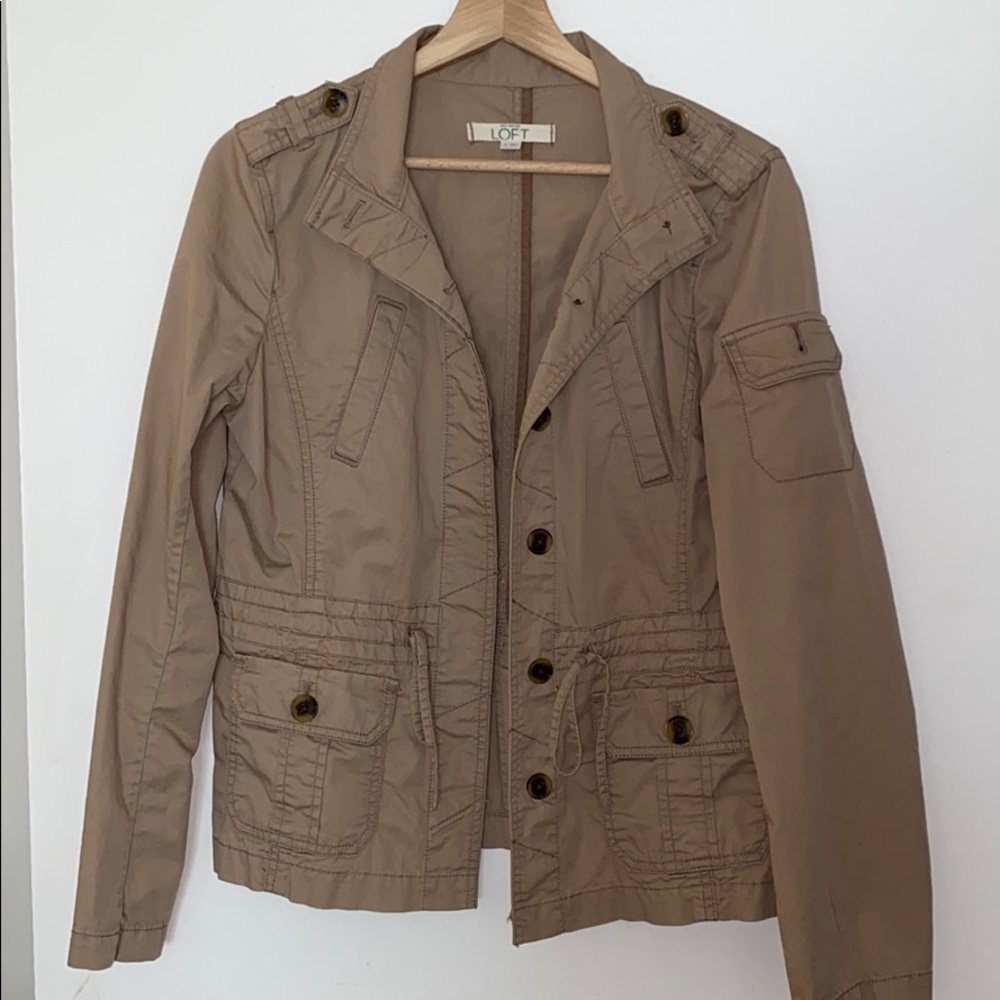 Loft tan utility jacket